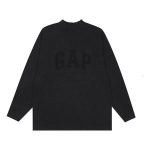 Футболка engineered by balenciaga dove long sleeve t-shirt 'black' Yeezy Gap, черный