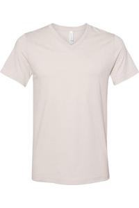 Футболка BELLA + CANVAS Heather CVC с V-образным вырезом, цвет heather dust