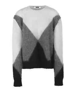 Свитер с круглым вырезом из альпаки Mauro Grifoni, серый