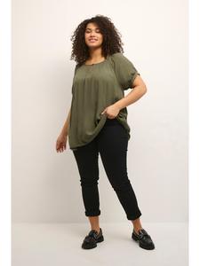 Блузка KCami А-силуэта с короткими рукавами в цвете Виноградный лист KAFFE curve