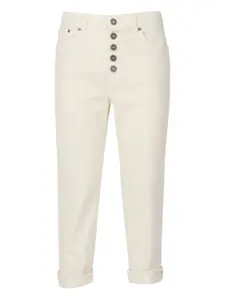 Джинсы на пуговицах Dondup Kids, белый