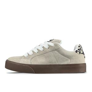 LuzaoT SUPER DRAG Нескользящие износостойкие низкие кроссовки для скейтбординга унисекс с леопардовым принтом коричневого цвета