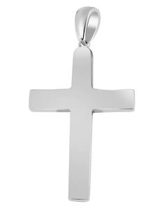Adeliás Колье унисекс с подвеской - крестик из серебра 925 пробы