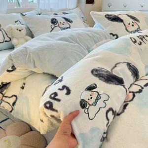 Disney Пододеяльник 150х200 см, вельвет, флис, рисунок Fun Dog