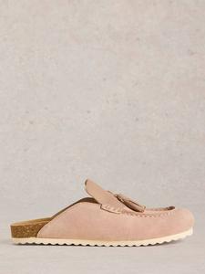 Mabel Suede Slip On тапочки с мягкой стелькой White Stuff, Light Pink