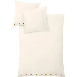 Постельное белье Kleine Wolke «Leinna», микс льна, цвет wollweiß