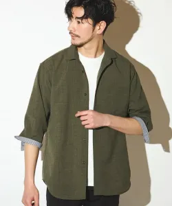 Рубашка с широким воротником и рукавами три четверти из полиэстера Union Station, цвет Khaki