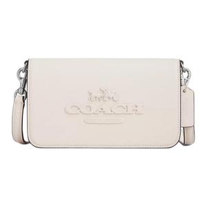 COACH Женская сумка через плечо из телячьей кожи с серебряным кольцом