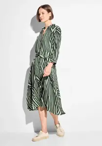 Платье миди Cecil с поясом на талии, хаки