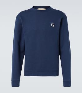 Хлопковый джерси свитшот VLogo Valentino, Blu