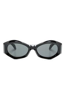 Солнцезащитные очки в геометричной оправе с логотипом Medusa Versace Eyewear, черный