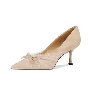 JESSICA SOPHIA Туфли-лодочки на тонком каблуке 6,5 см женские светло-абрикосовые, цвет Light Apricot