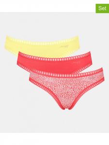 Sloggi Комплект из 3 трусиков «Go Crush» красно-желтого цвета