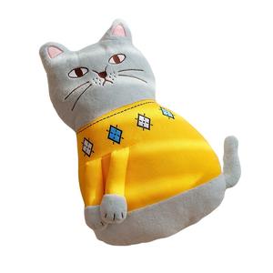 Мягкая и милая плюшевая кукла счастливый кот высотой 60 см Tak Bebe, желтый