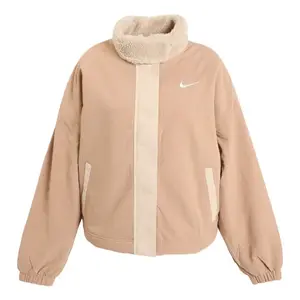 Куртка (WMNS) Nike Woven Fleece-Lined Jacket 'Hemp Sanddrift', цвет hemp/sanddrift/white
