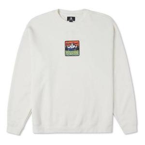 Свитер counter climate graphic crew sweatshirt 'white' Converse, белый