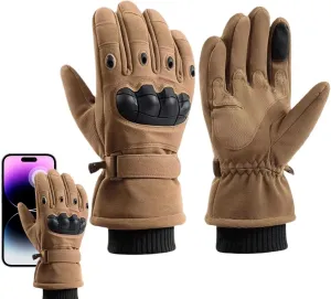 Мотоциклетные перчатки, жесткие перчатки для работы с сенсорными экранами, тренировочные перчатки с противоскользящей подкладкой, зимние перчатки для мотоциклов, всесторонняя защита для велосипедистов, Braun