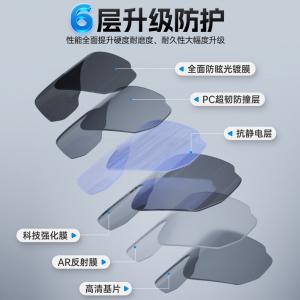 Спортивные очки Li-Ning солнцезащитные с защитой от ветра и песка, черный/белый