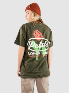 Футболка Petals and Peacocks Flower Shop T-Shirt, olive