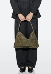 Сумка через плечо среднего размера Massimo Dutti, Khaki