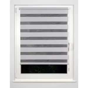 Mydeco Двойная рулонная штора Just защита от света без сверления, подвесная Mydeco, серый/серый