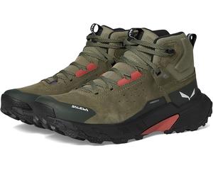Женские треккинговые ботинки SALEWA Pedroc 2 Leather Mid PTX, Faded Green/Dark Olive