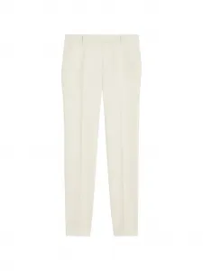 Брюки с поясными петлями Max Mara, бежевый