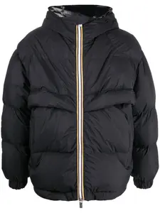 Пуховик на молнии K-Way R&D, черный