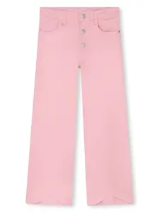 Расклешенные брюки с логотипом SONIA RYKIEL ENFANT, розовый