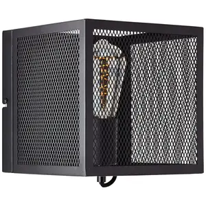 Настенный светильник Maze E27 1 шт. 20 x 20 x 20 см, E27, металл, черный корунд Brilliant, Schwarz korund