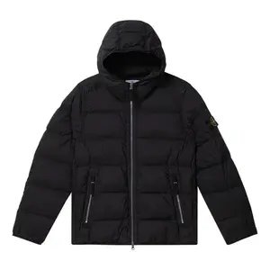 Куртка puffer jacket 'black' Stone Island, черный