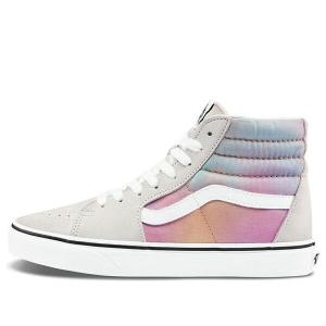 Кроссовки sk8-hi grey 'gray pink blue' Vans, серый