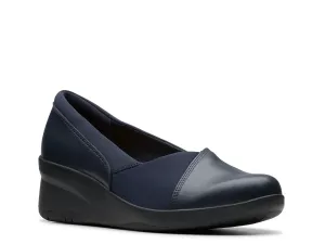 Clarks Suttyn Walk Wedge Slip-On, темно-синие