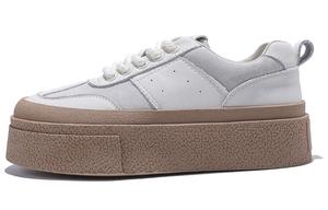 Низкие женские скейтерские кеды Junjali с серебряной флисовой подкладкой