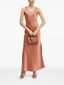 Платье макси с разрезом по бокам Silvian Heach, розовый