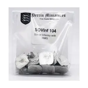 Советская пехота с пулеметом, WWII Miniatures - USSR (10mm) (Perrin Miniatures)