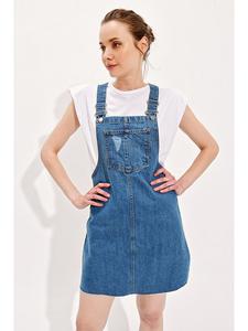 Платье Trend Alacati Jeans, синий