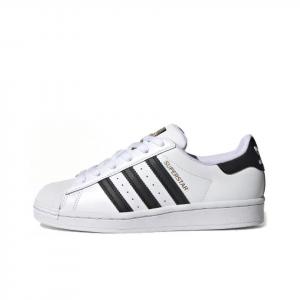 Кроссовки Adidas Superstar Cloud White Core Black Gold GS