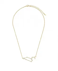 Женское ожерелье «Когда звезды выстроились в ряд» из 14-каратного золота Sterling Forever, leo
