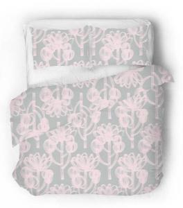 Сатиновое постельное белье трофи Sense Eight, розовый