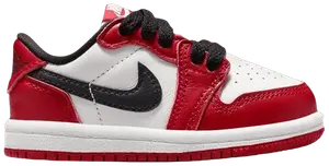 Кроссовки Air Jordan 1 Retro Low OG PS 2025, красный