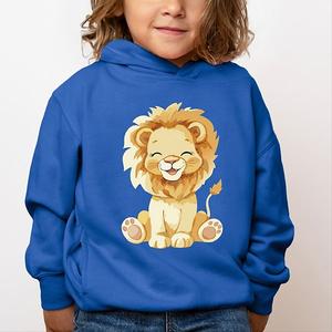 Толстовка с капюшоном Watercolor lion для малышей The Juniper Shop, Royal