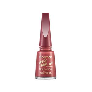 Лак для ногтей jelly look nail enamel Flormar, nr. 6 - amaranth, объем 11 мл