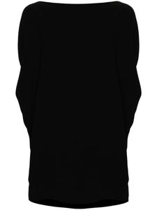 Nº21 платье мини с драпировкой, черный