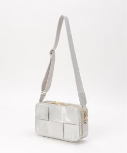 Плетеная квадратная сумка через плечо Ikka, цвет Silver