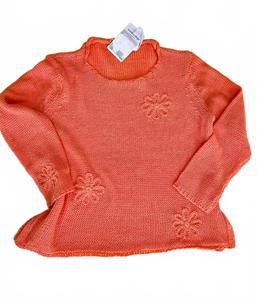 Женский свитер с круглым вырезом Blossom в цвете дыни Wooden Ships, Cantaloupe