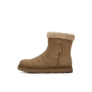 Женские зимние полусапоги DAPHNE с опушкой, бежевый