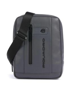 Городская сумка через плечо из мелкозернистой яловой кожи. Piquadro, серый