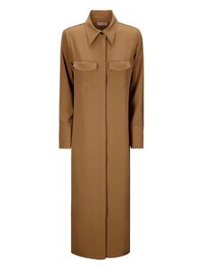 Длинное платье Alberto Biani, коричневый