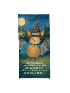 Mr. & Mrs. Panda Спортивное полотенце с изображением летучей мыши и волшебника    белого цвета